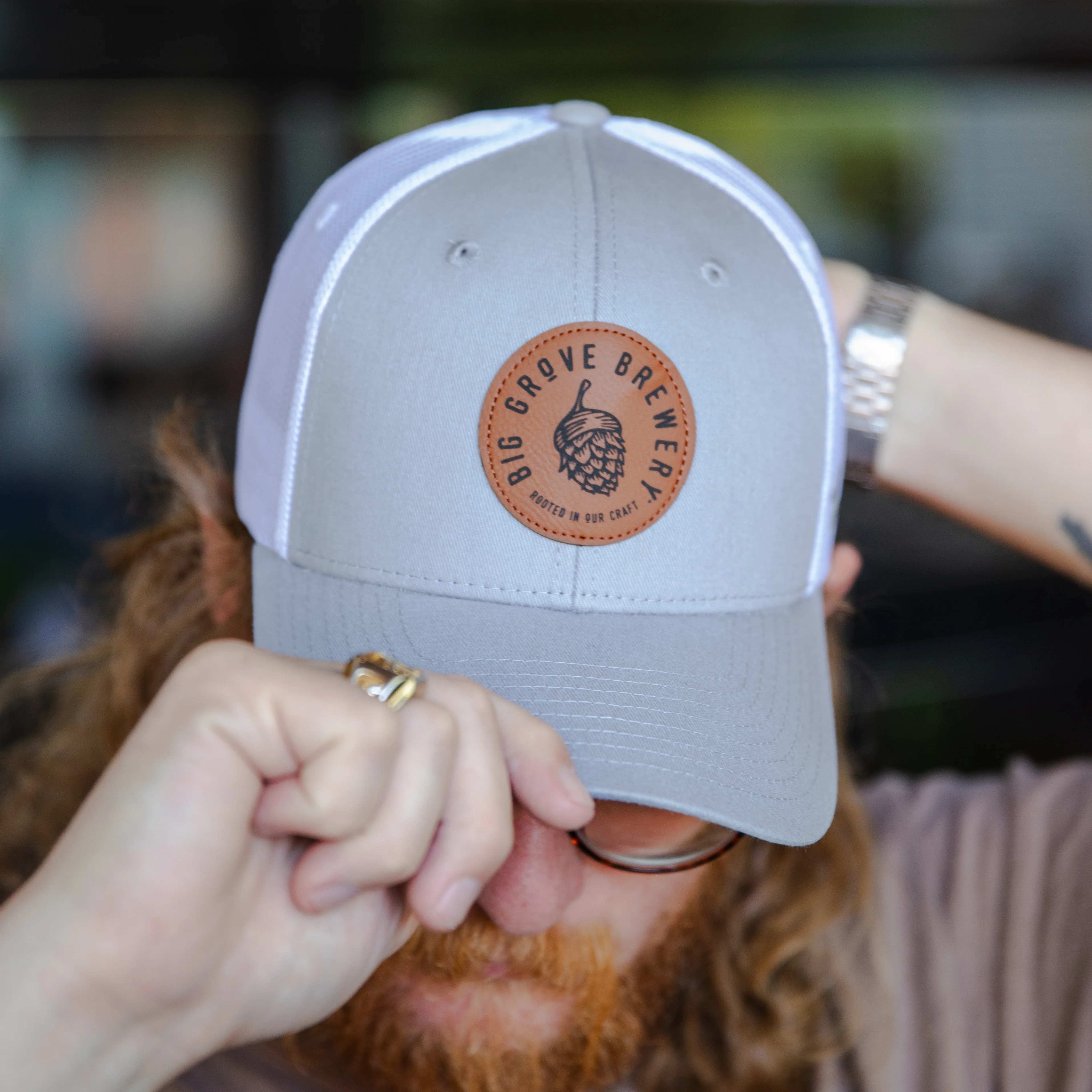 Classic Trucker with Leather Patch - Image 3